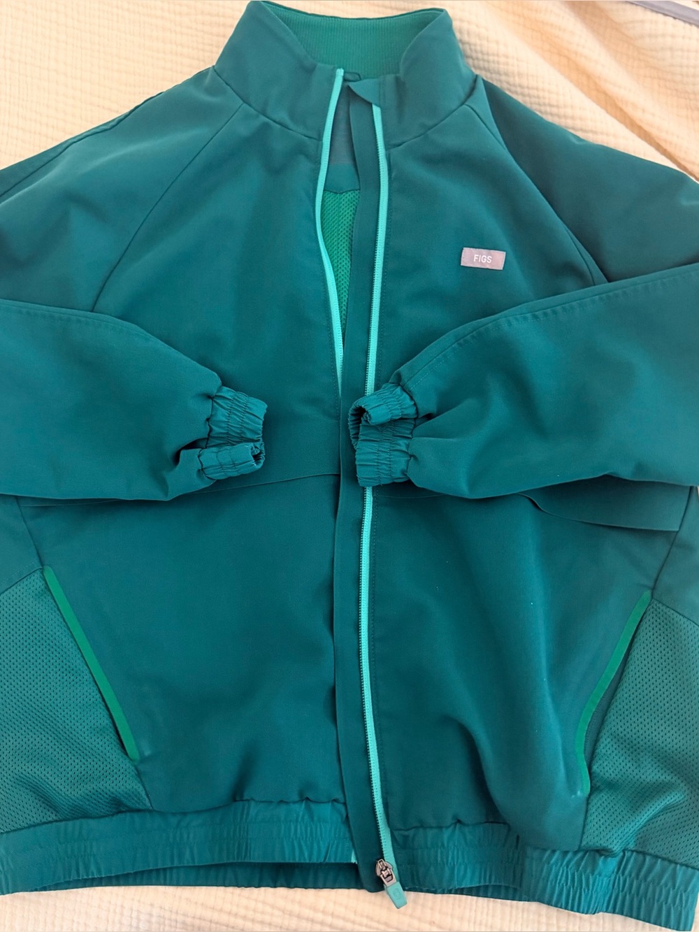 FIGS Hunter Green Scrub Jacket
